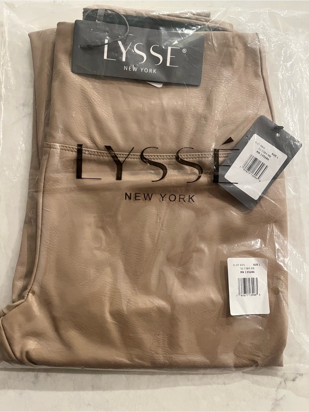 Lysse Faux Leather Leggings in Taupe *NWT*
